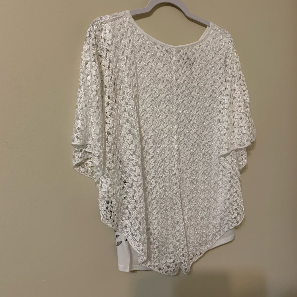 Poncho style top with attached cami by BRITTANY BLACK size Medium - Picture 8 of 16